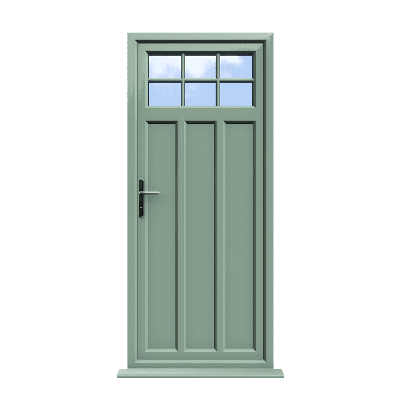York - Chartwell Green On White Double Glazed uPVC Door Astragal Bar Supply Only 1 York - Chartwell Green On White Double Glazed uPVC Door Astragal Bar Supply Only