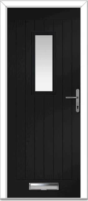 Black Sunningdale Farmhouse Composite Door 1 Black Sunningdale Farmhouse Composite Door