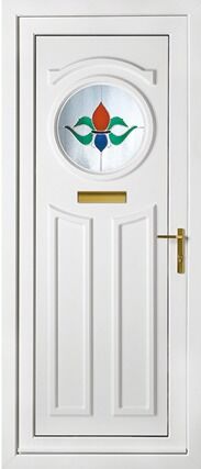Blenheim One Resin Fleur de-Lys Panel External uPVC Door 1 Blenheim One Resin Fleur de-Lys Panel External uPVC Door