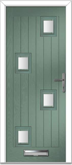 Chartwell Green Seminole 5 Left Farmhouse Composite Door 1 Chartwell Green Seminole 5 Left Farmhouse Composite Door