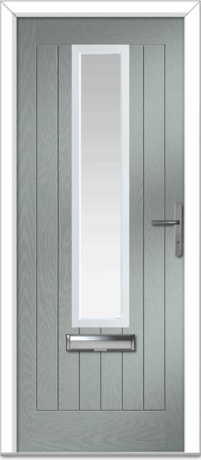 Agate Grey Augusta Centre Farmhouse Composite Door