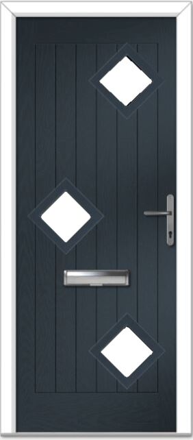 Anthracite Grey Belfry 3 Left Composite Door