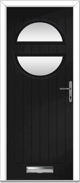 Black Chantilly Farmhouse Composite Door