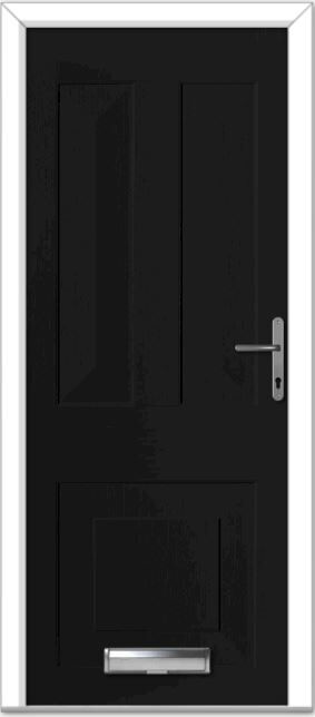 Black Knightsbridge Solid Composite Door