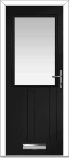 Black Lyntham Farmhouse Composite Door