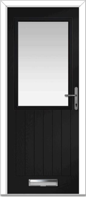 Black Lyntham Farmhouse Composite Door