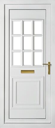 Cambridge One Georgian Bow Fronted External uPVC Door