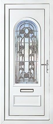Canterbury One Crystal Carina Rose Panel External uPVC Door