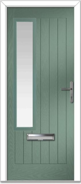 Chartwell Green Augusta Left Farmhouse Composite Door