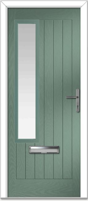 Chartwell Green Augusta Left Farmhouse Composite Door