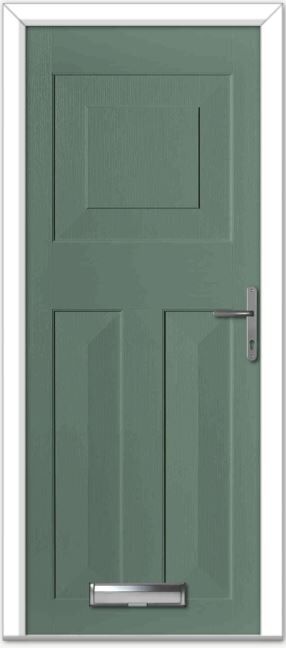 Chartwell Green Eaton Solid Composite Door