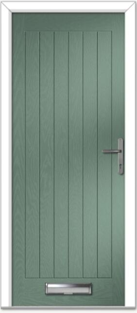 Chartwell Green Farmhouse Solid Composite Door