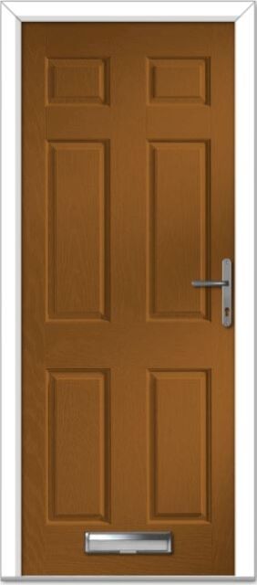 Golden Oak Muirfield Solid Composite Door