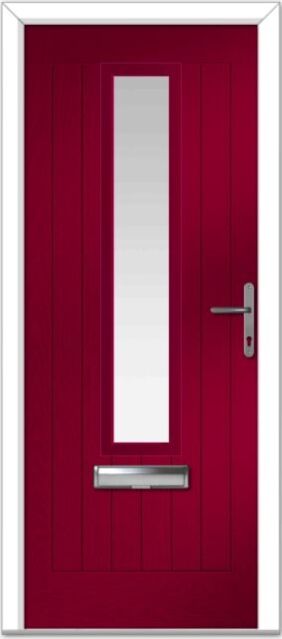 Red Augusta Centre Farmhouse Composite Door