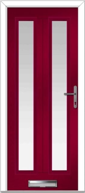 Red Augusta Long 2 Farmhouse Composite Door