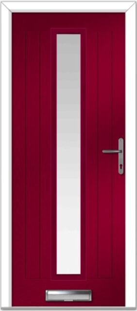 Red Augusta Long Centre Farmhouse Composite Door