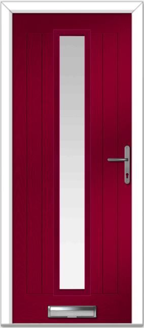 Red Augusta Long Centre Farmhouse Composite Door
