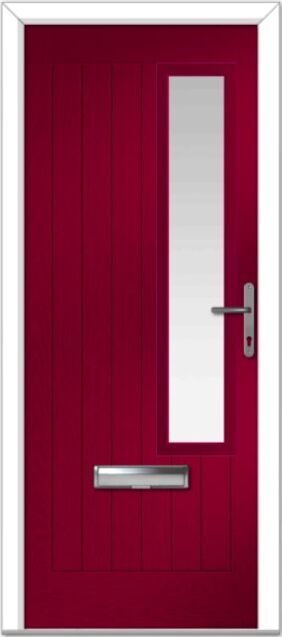 Red Augusta Right Farmhouse Composite Door