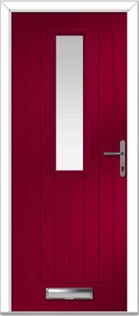 Red Saunton Farmhouse Composite Door