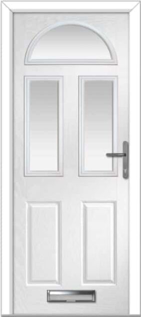 White Riviera Composite Door