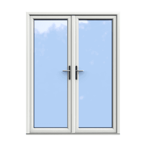 White Double Glazed uPVC French Door 1600 x 2100