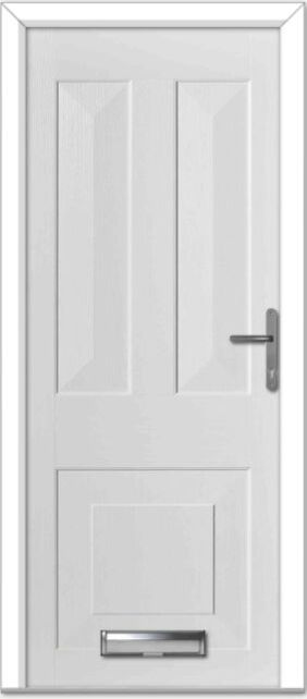White Knightsbridge Solid Composite Door