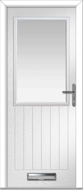 White Lyntham Farmhouse Composite Door