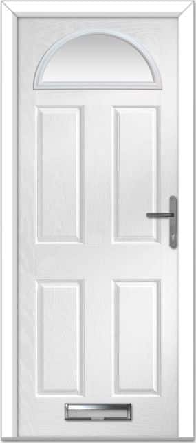 White Portrush Composite Door