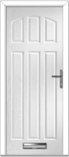 White St Andrews Solid Composite Door