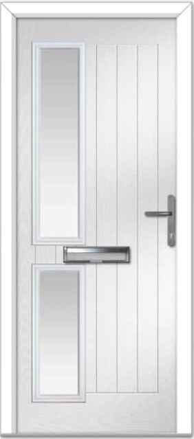 White Valderrama Left Farmhouse Composite Door Order