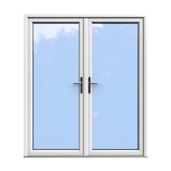 White Double Glazed uPVC French Door 1800 x 2100
