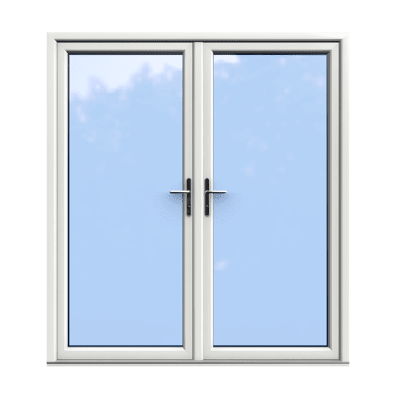 White Double Glazed uPVC French Door 1900 x 2100