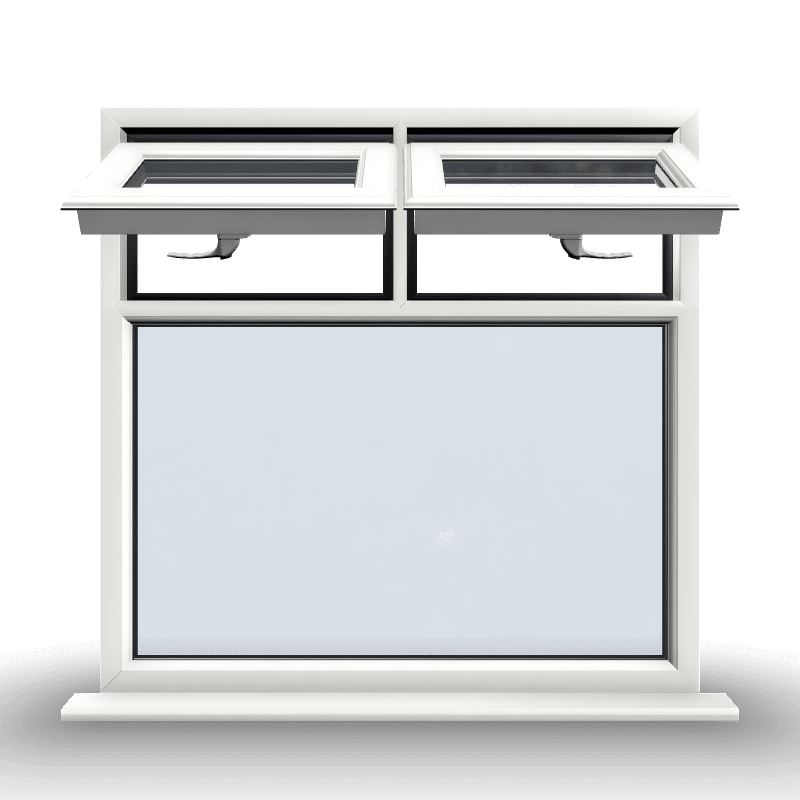 3 Section, 2 Top Hung, Over Fixed Window 1 3 Section, 2 Top Hung, Over Fixed Window