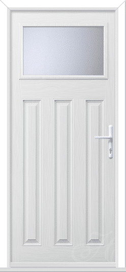 White Lakewood 1 GRP Composite Door 1 Lakewood 1 GRP Composite Door