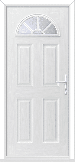 White Tuscan 1 Geo Bar GRP Composite Door 1 Tuscan 1 Geo Bar GRP Composite Door