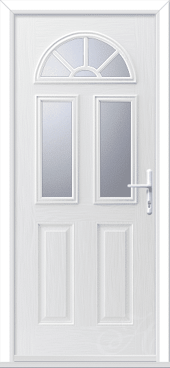 White Tuscan 3 Geo Bar GRP Composite Door 1 Tuscan 3 Geo Bar GRP Composite Door